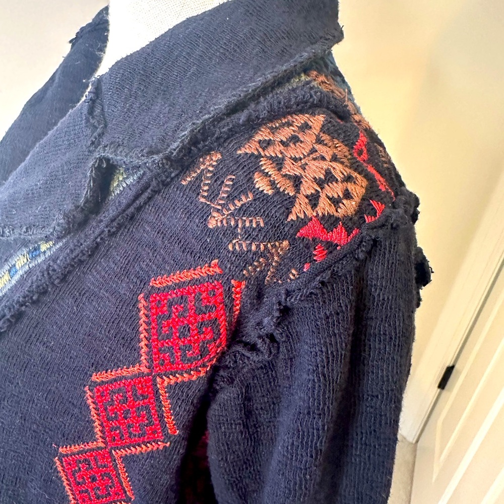 Johnny Was BIYA sweater jacket - Picture 3 of 4